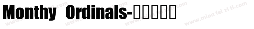 Monthy Ordinals字体转换